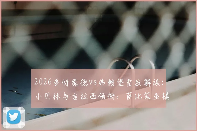 2026多特蒙德vs弗赖堡首发解读：小贝林与吉拉西领衔，萨比策坐镇中场战术解析
